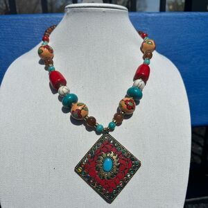 DURBAN OCEAN STATEMENT NECKLACE SET